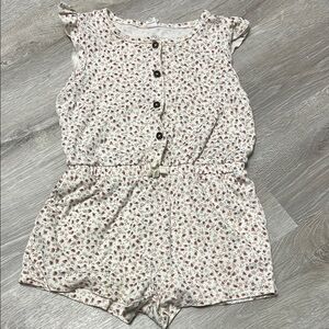 Colored Organics Floral Print Romper